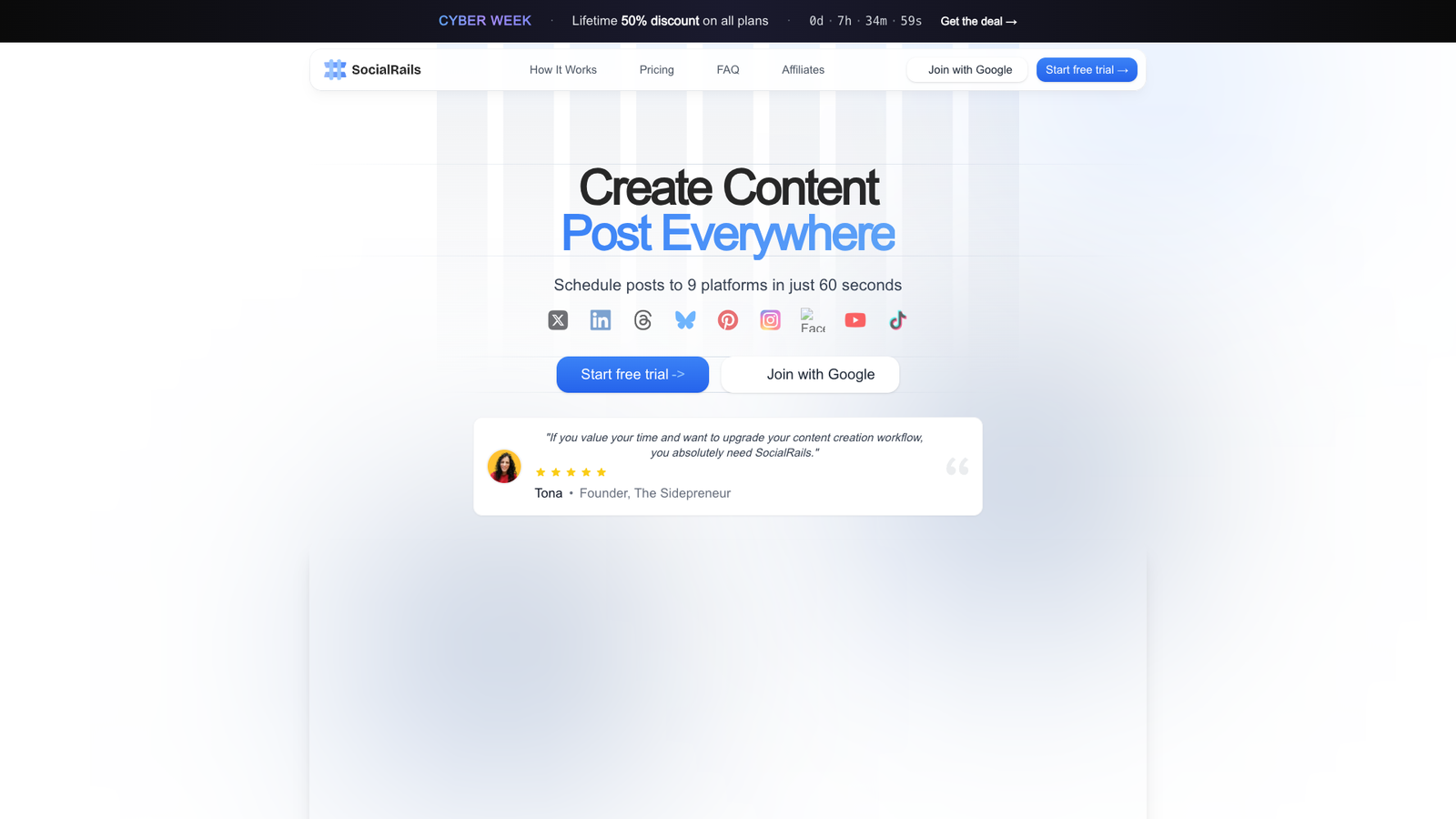 SocialRails — интерфейс нейросети