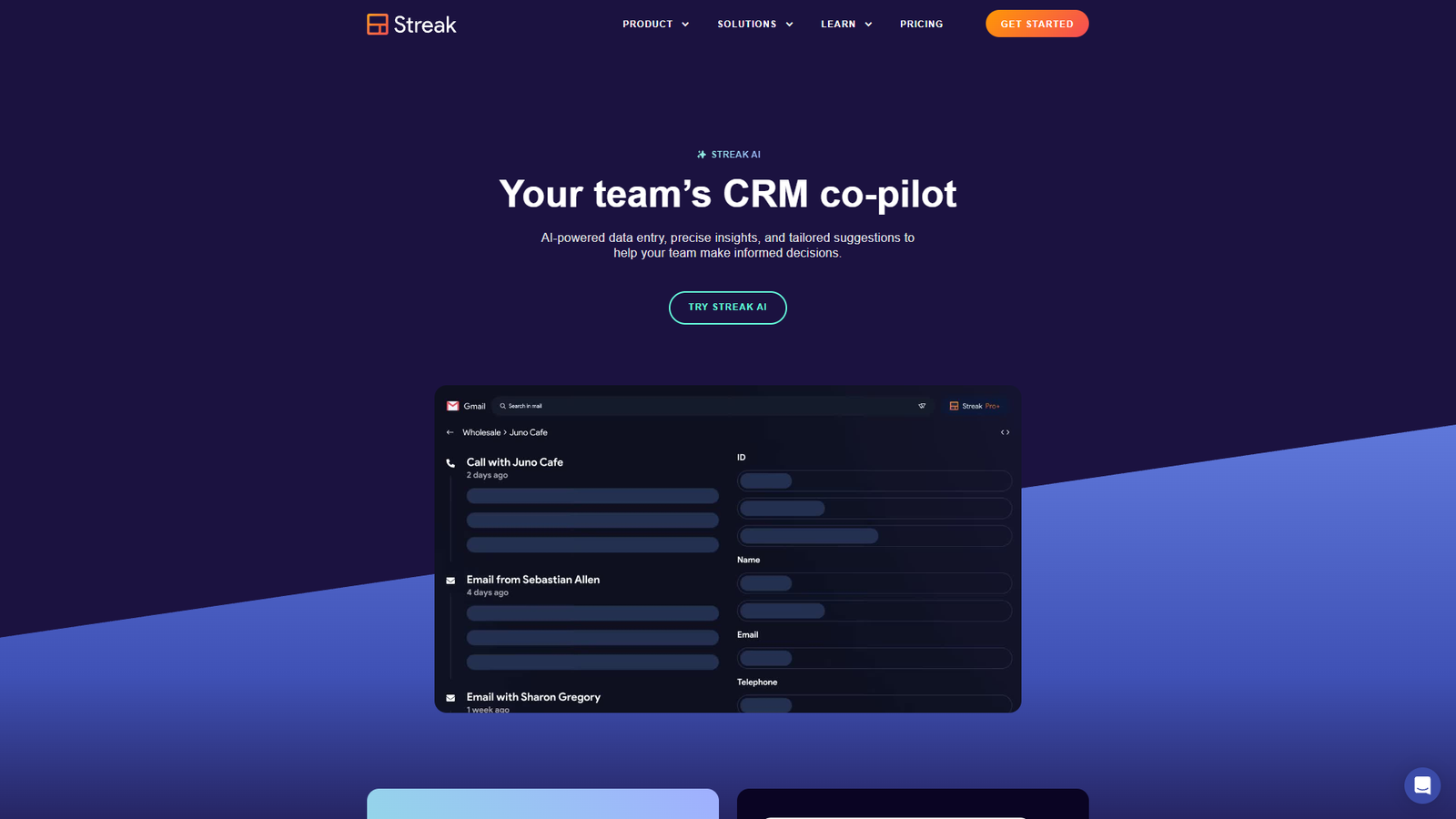 Streak AI — интерфейс нейросети Streak AI — интерфейс нейросети