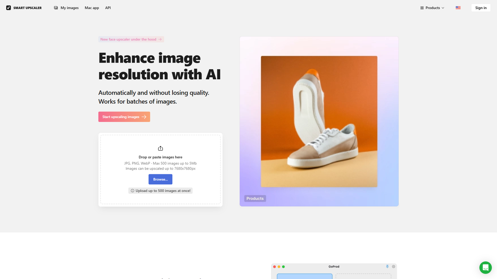 AI Image Upscaler — интерфейс нейросети AI Image Upscaler — интерфейс нейросети