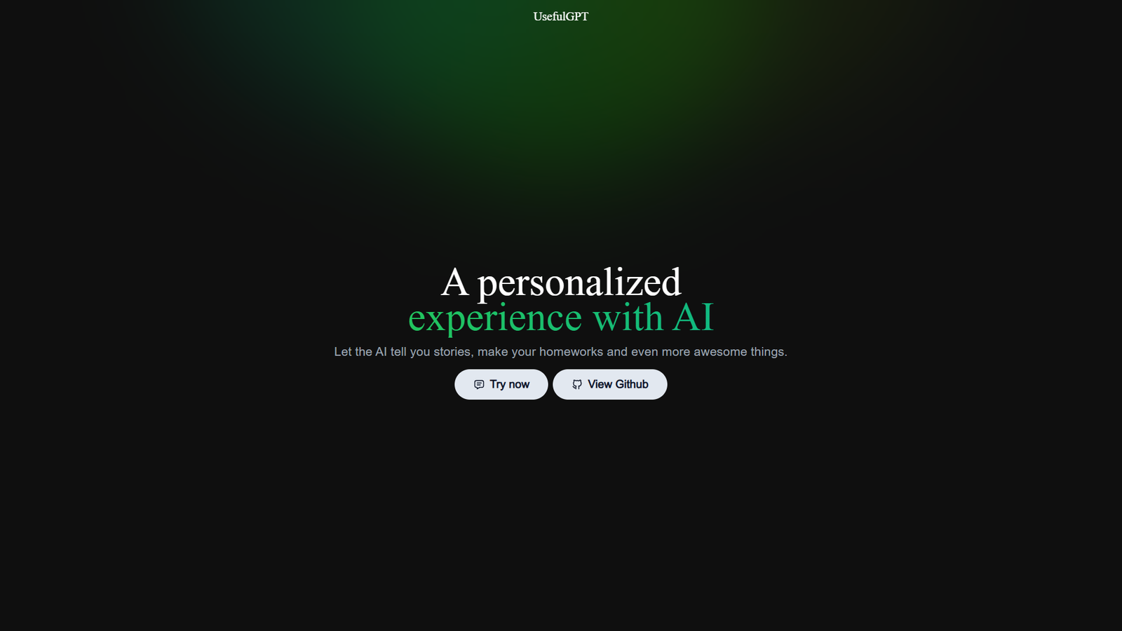 UsefulGPT — интерфейс нейросети UsefulGPT — интерфейс нейросети