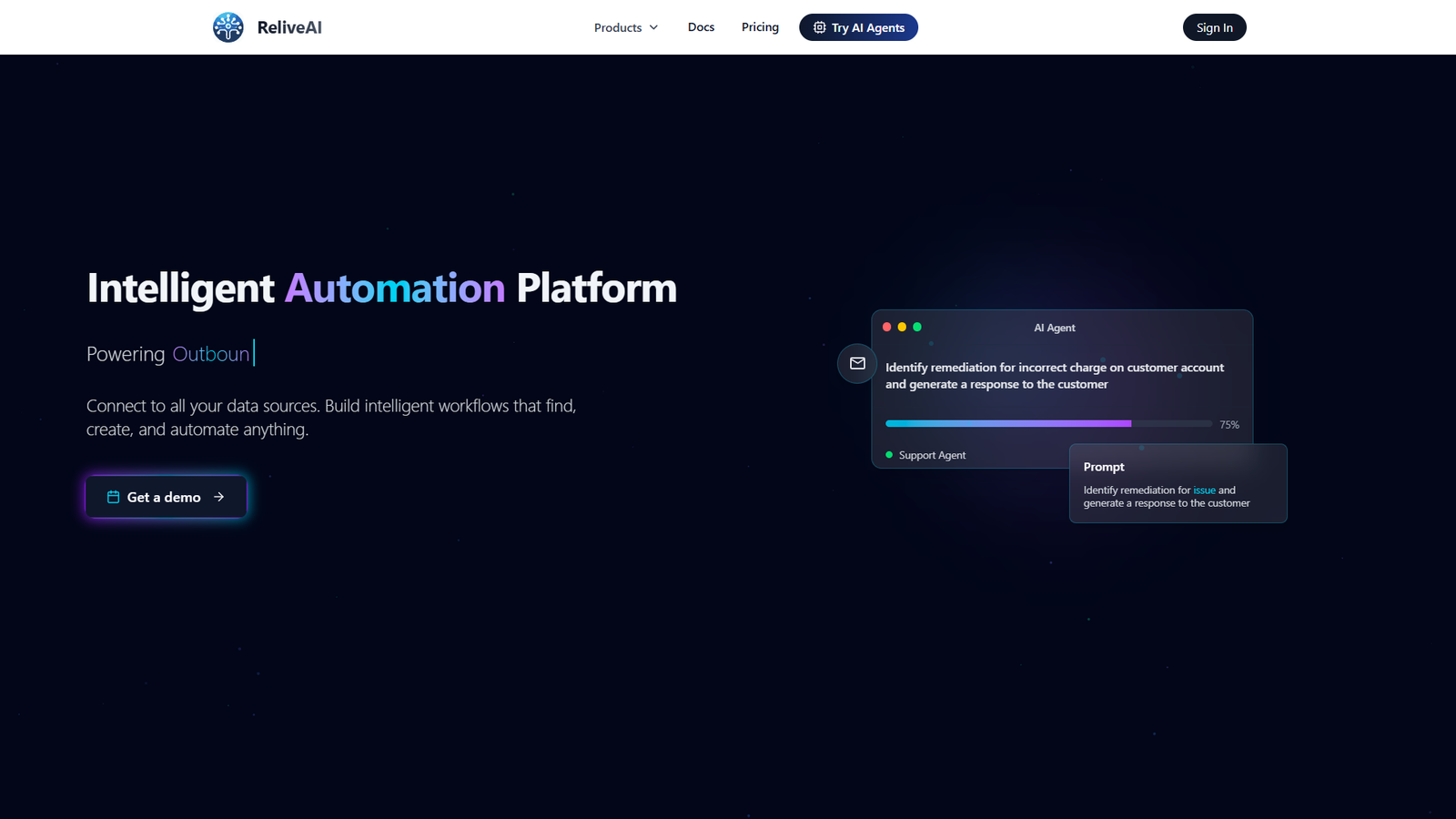 ReliveAI — интерфейс нейросети ReliveAI — интерфейс нейросети