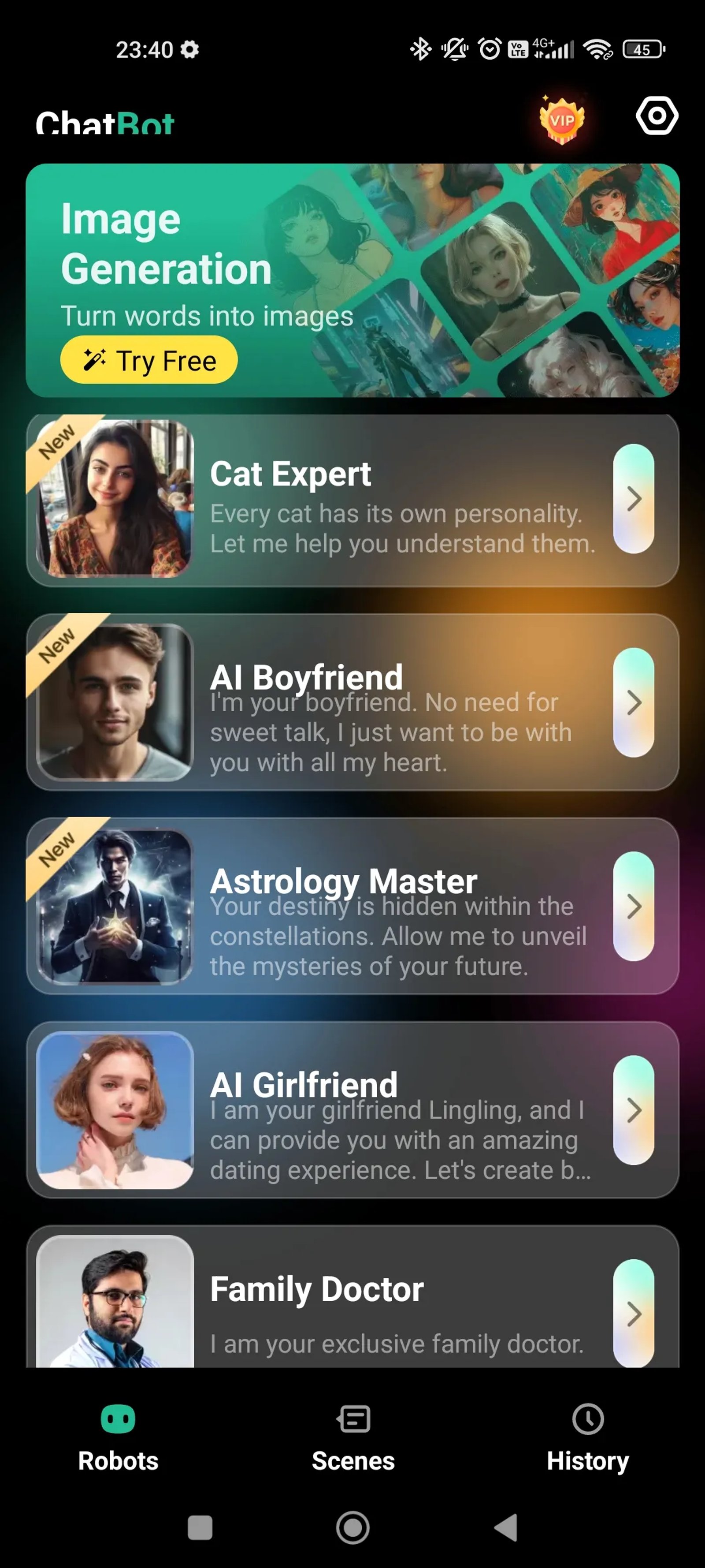 ChatBot Чаты