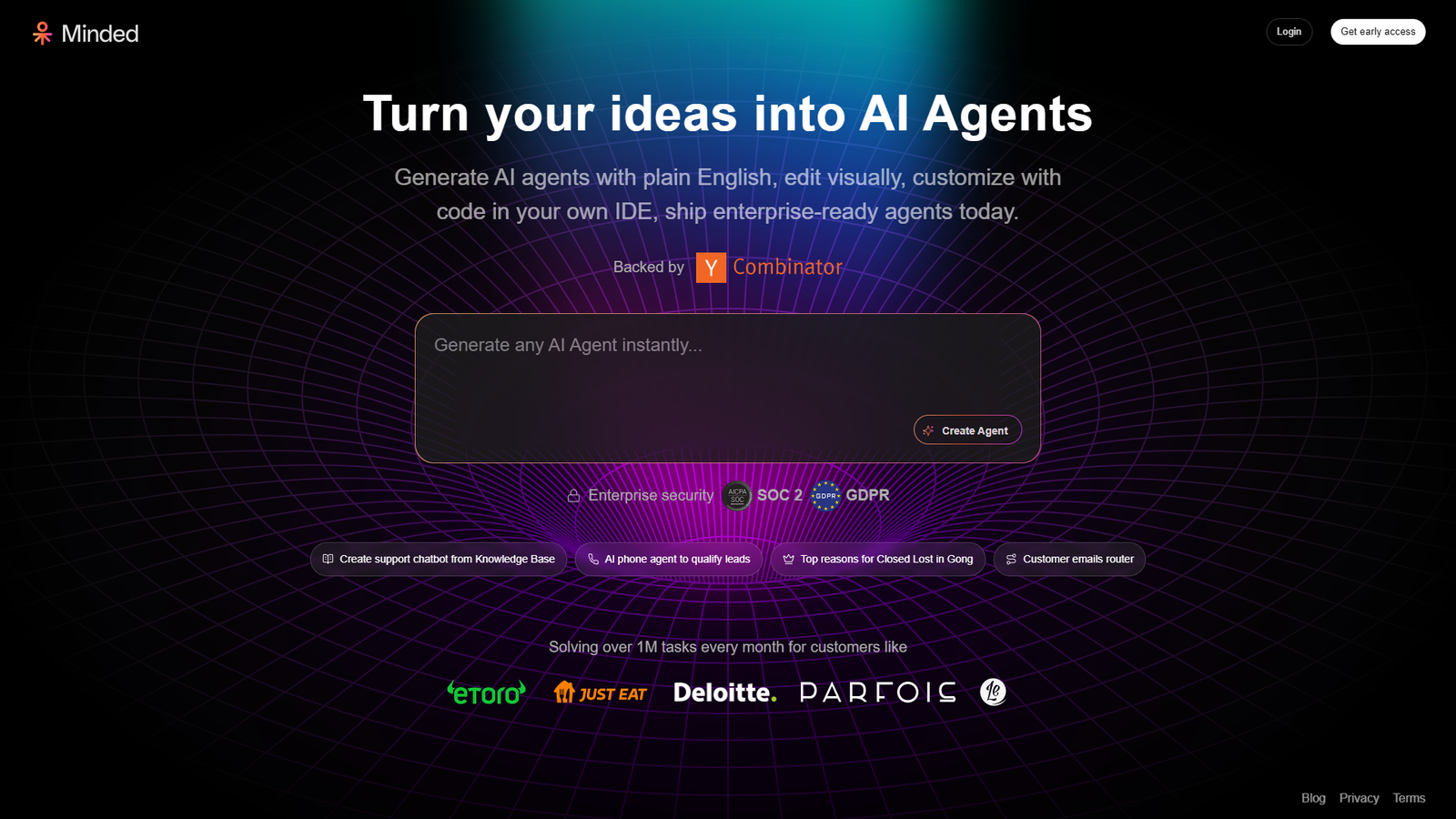 Minded — интерфейс нейросети Minded — интерфейс нейросети