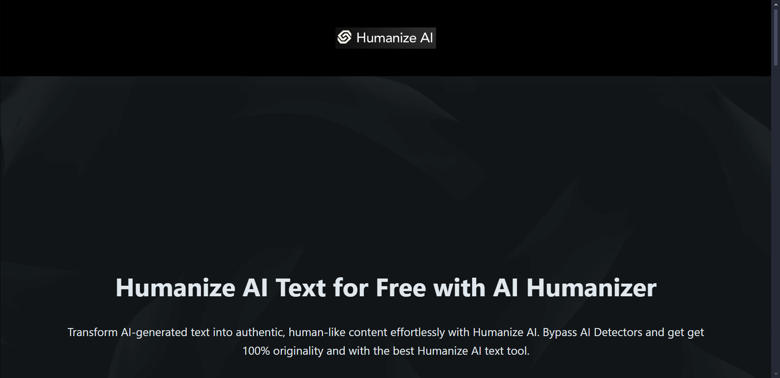 Humanize AI About Humanize AI About
