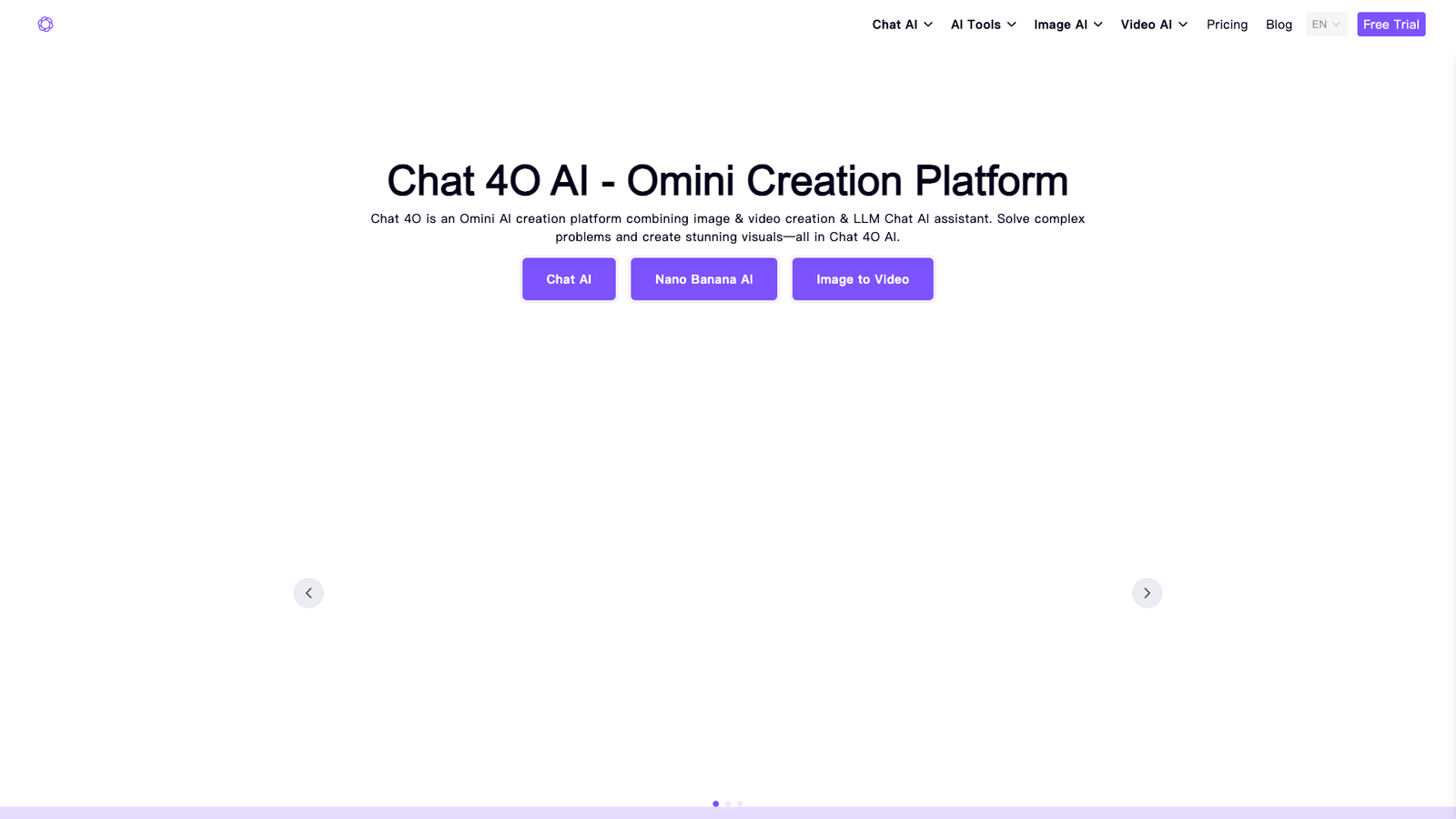 Chat 4O AI — интерфейс нейросети Chat 4O AI — интерфейс нейросети