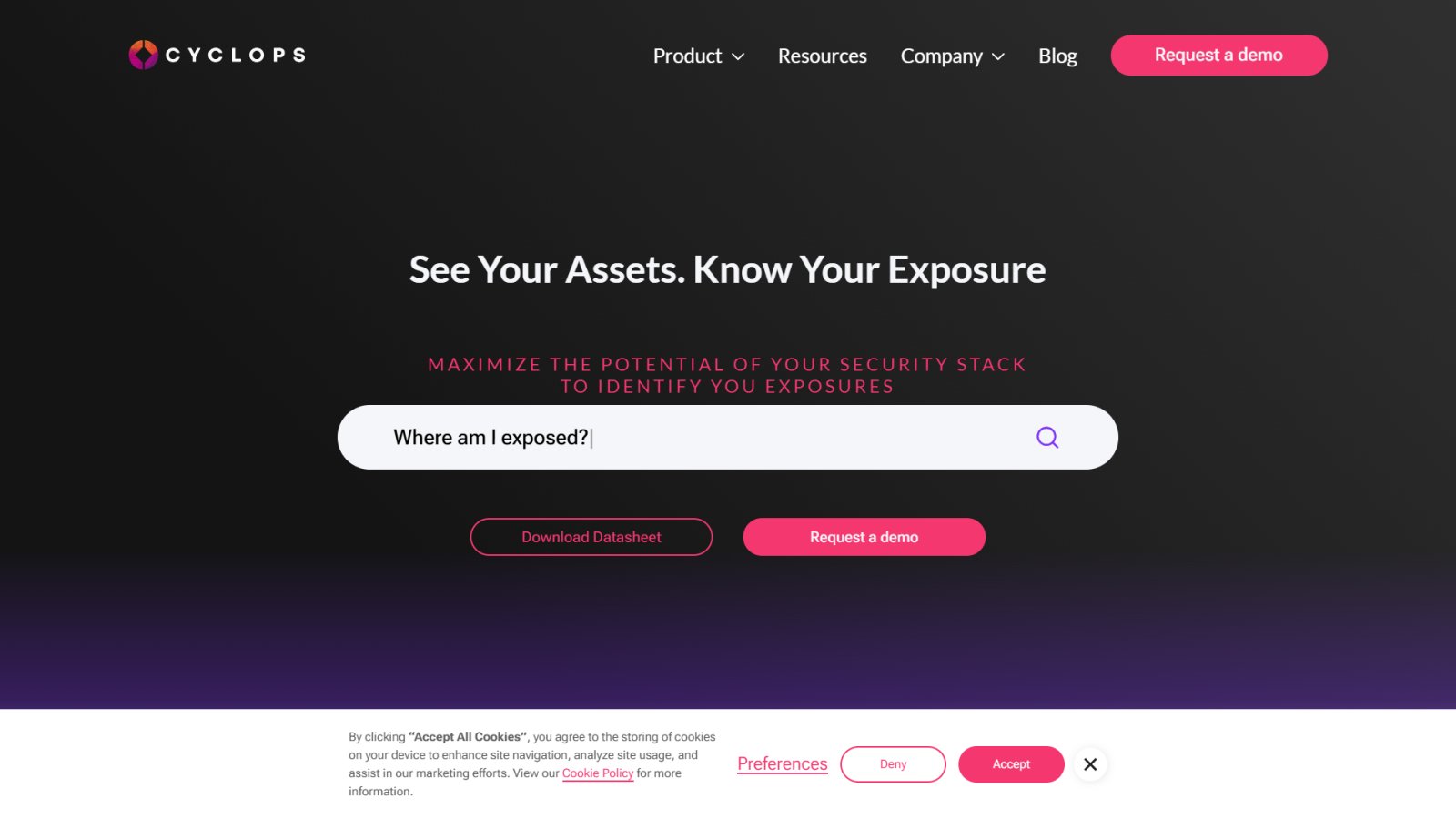 Cyclops Security нейросеть Главная страница