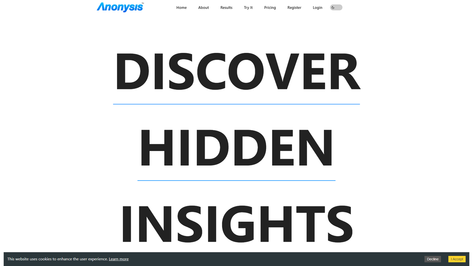 Anonysis — интерфейс нейросети Anonysis — интерфейс нейросети