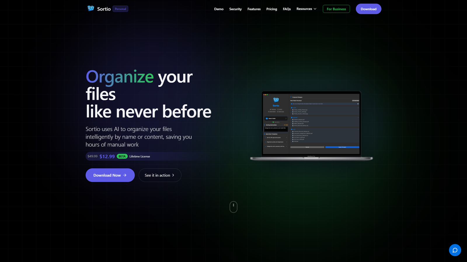 Sortio — интерфейс нейросети Sortio — интерфейс нейросети
