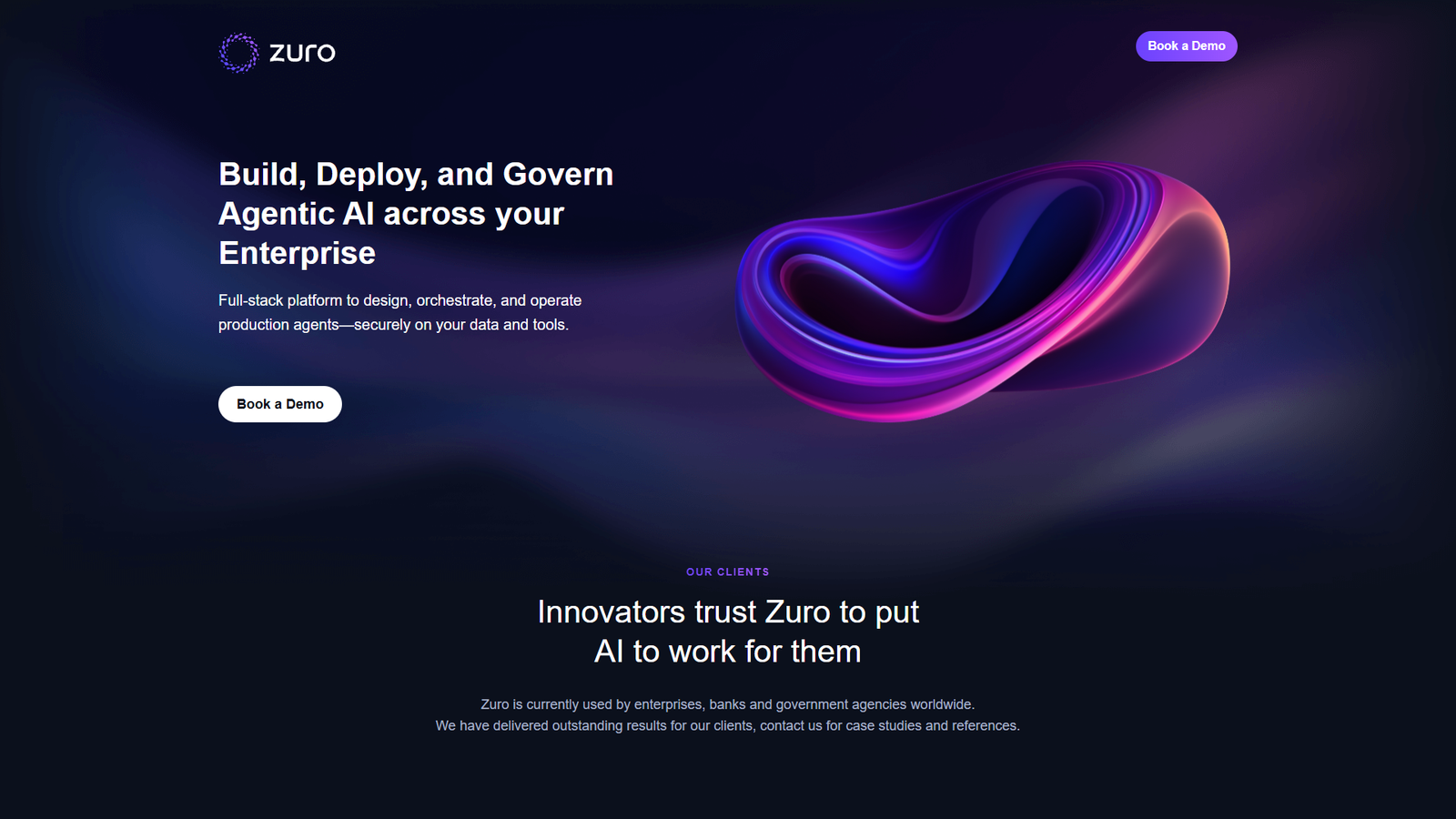 Zuro Enterprise — интерфейс нейросети Zuro Enterprise — интерфейс нейросети