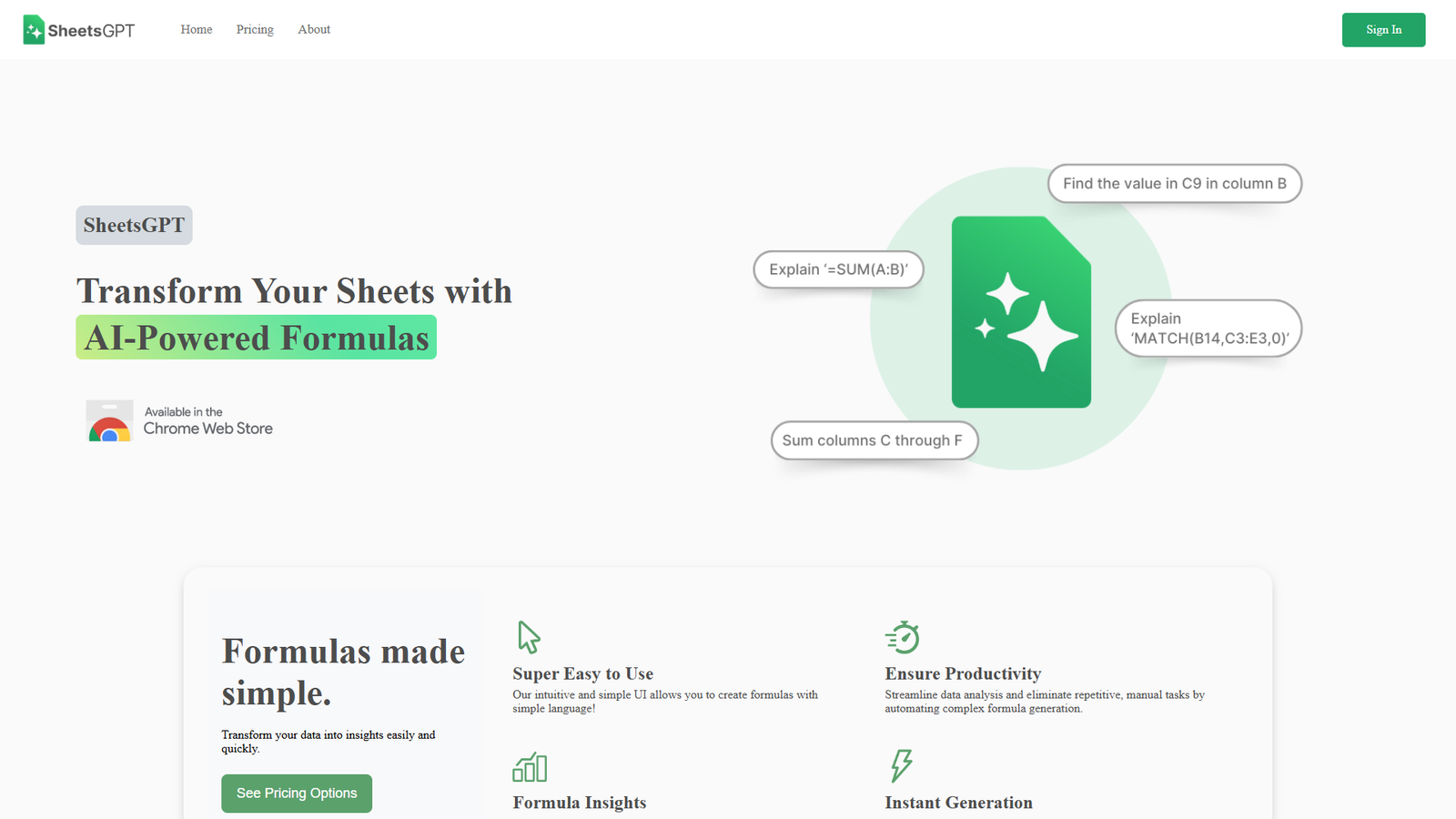 SheetsGPT — интерфейс нейросети SheetsGPT — интерфейс нейросети