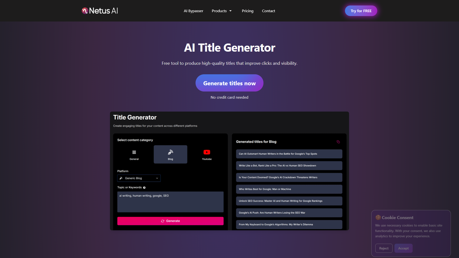 HeadlinesAI — интерфейс нейросети HeadlinesAI — интерфейс нейросети