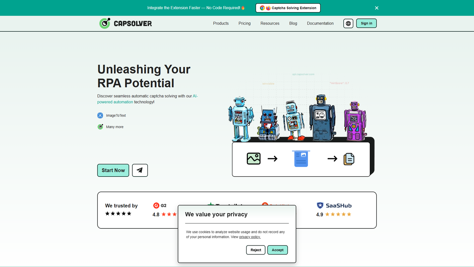 Capsolver — интерфейс нейросети Capsolver — интерфейс нейросети