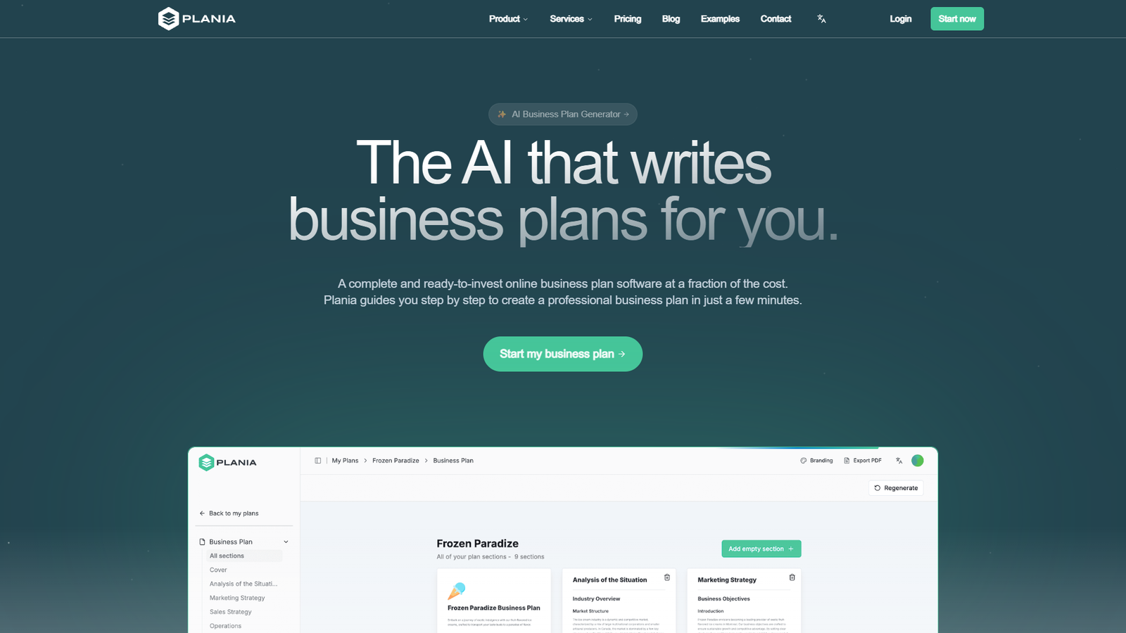 Plania — интерфейс нейросети Plania — интерфейс нейросети