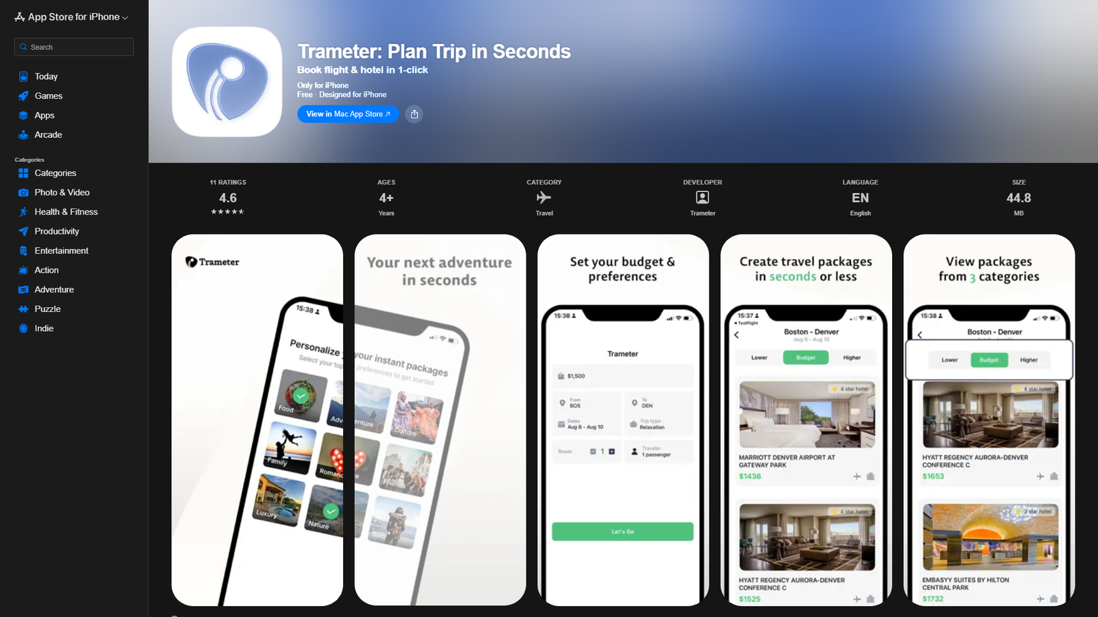 Trameter Plan Trip in Seconds — интерфейс нейросети Trameter Plan Trip in Seconds — интерфейс нейросети