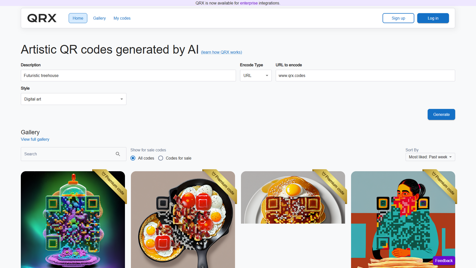 QRX Codes — интерфейс нейросети QRX Codes — интерфейс нейросети
