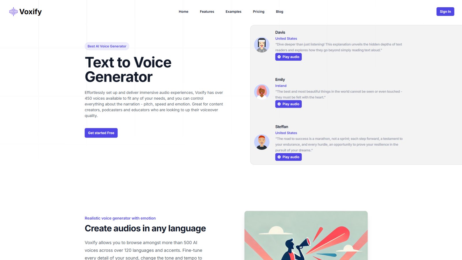 Voxify нейросеть Главная страница