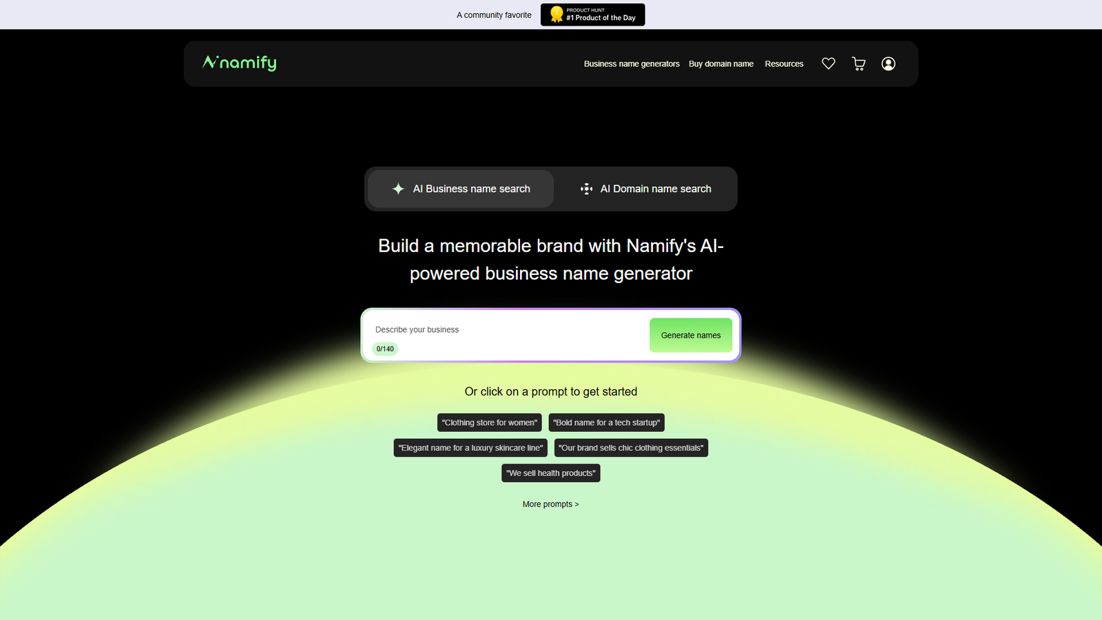 Namify — интерфейс нейросети Namify — интерфейс нейросети