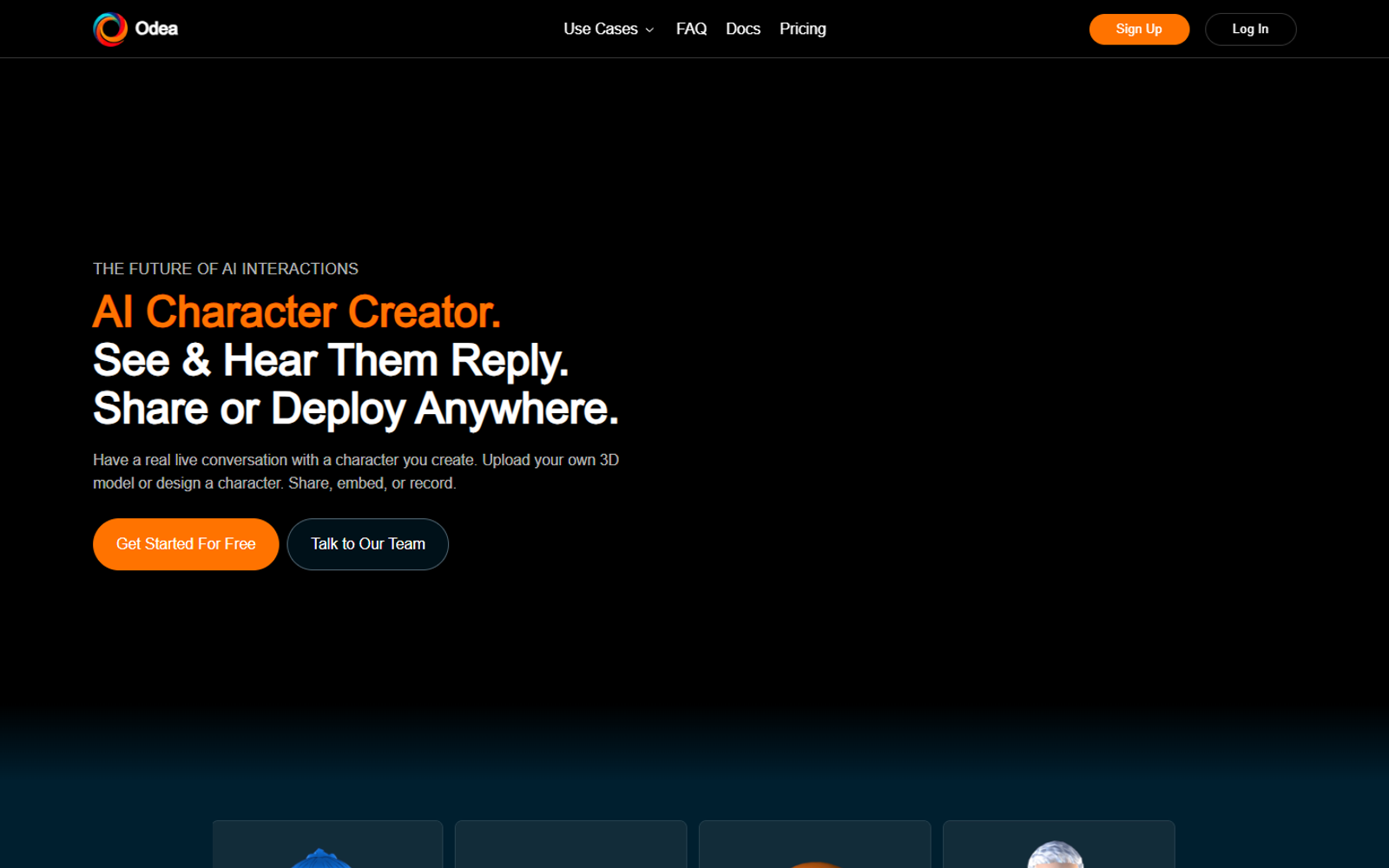 Odea — интерфейс нейросети Odea — интерфейс нейросети