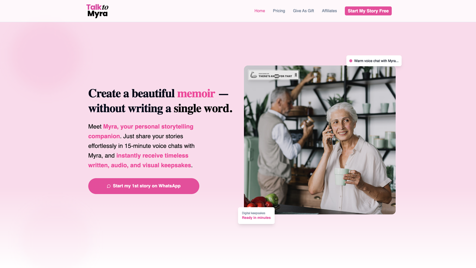 Talk To Myra — интерфейс нейросети