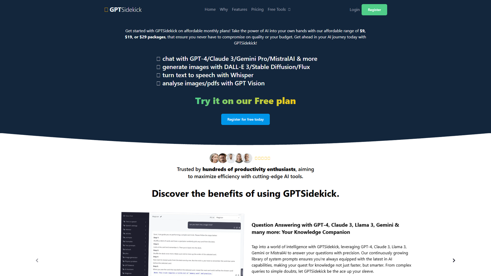 GPTSidekick — интерфейс нейросети GPTSidekick — интерфейс нейросети