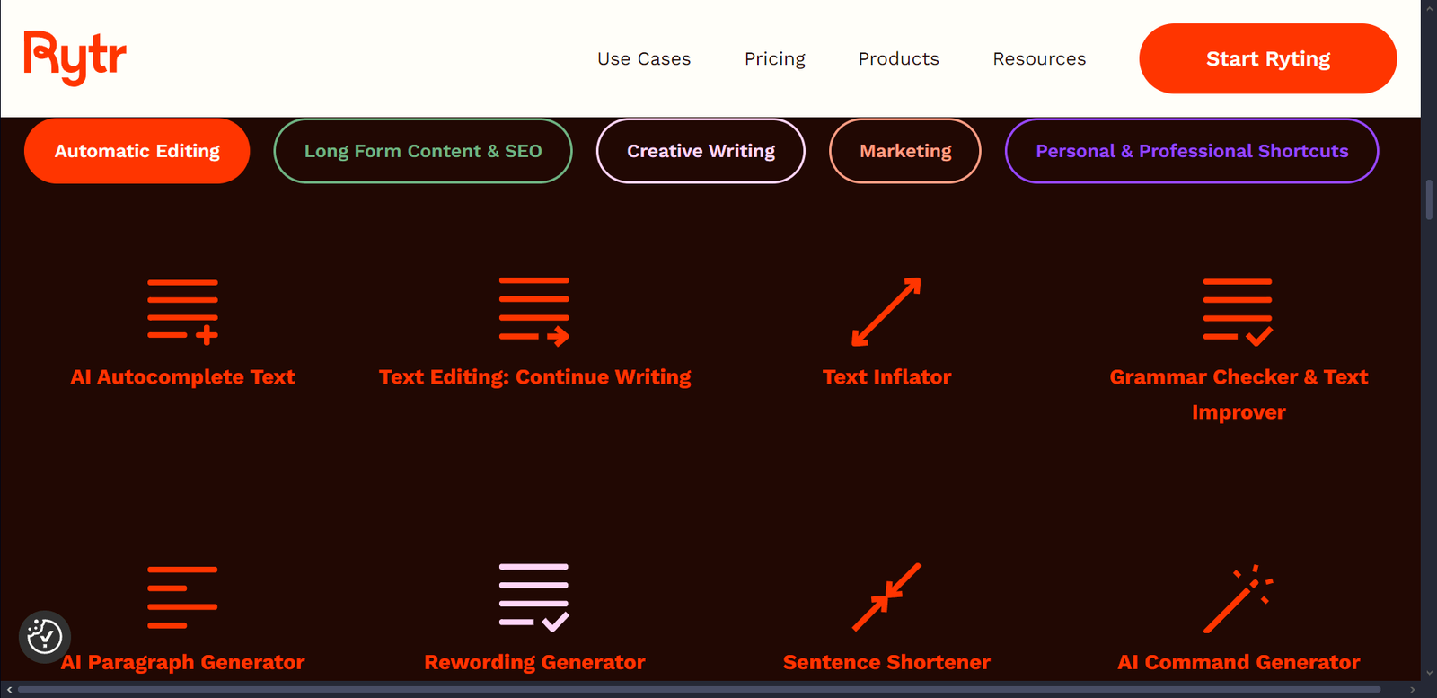 Rytr Features