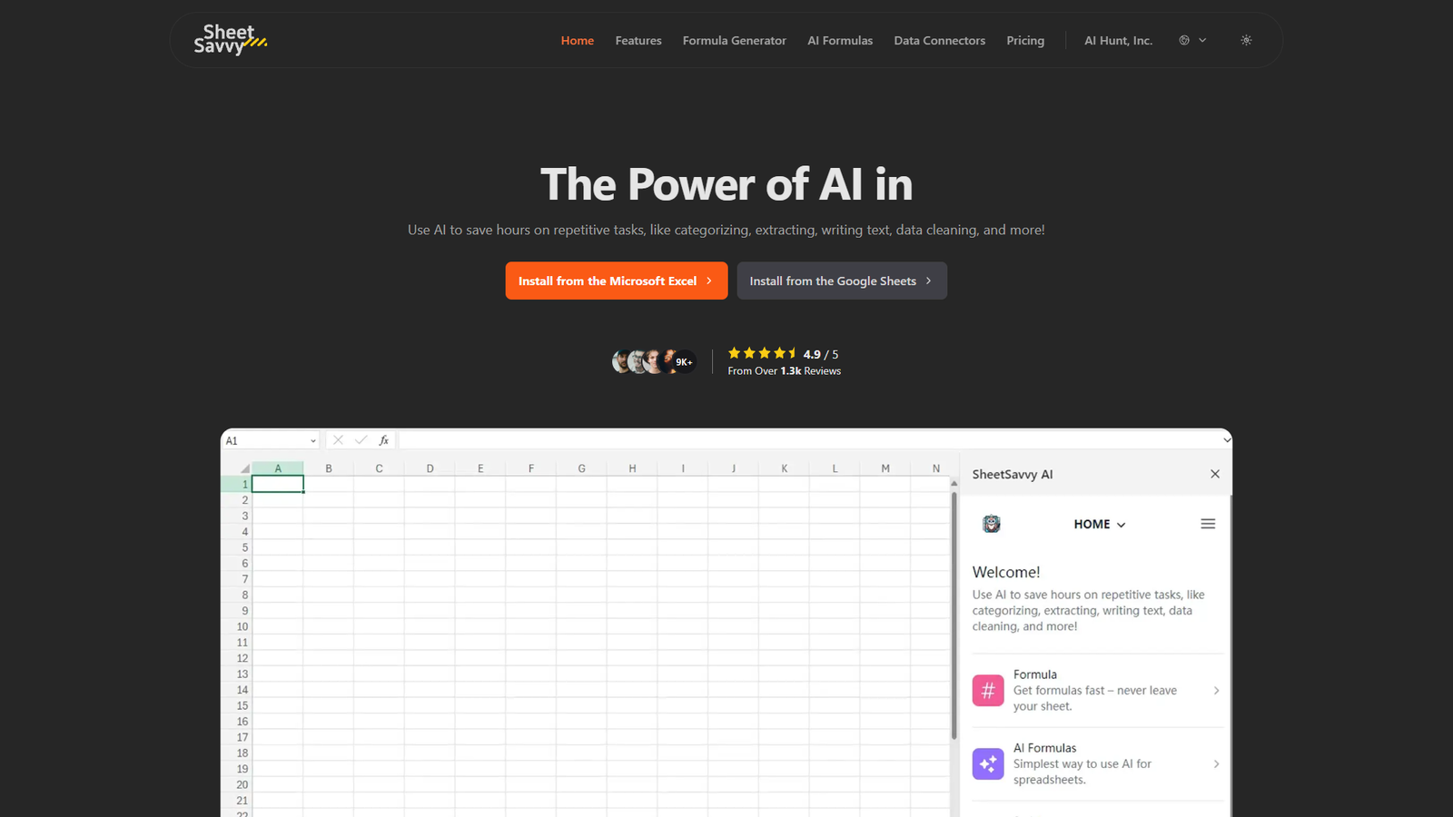 SheetSavvy AI — интерфейс нейросети SheetSavvy AI — интерфейс нейросети