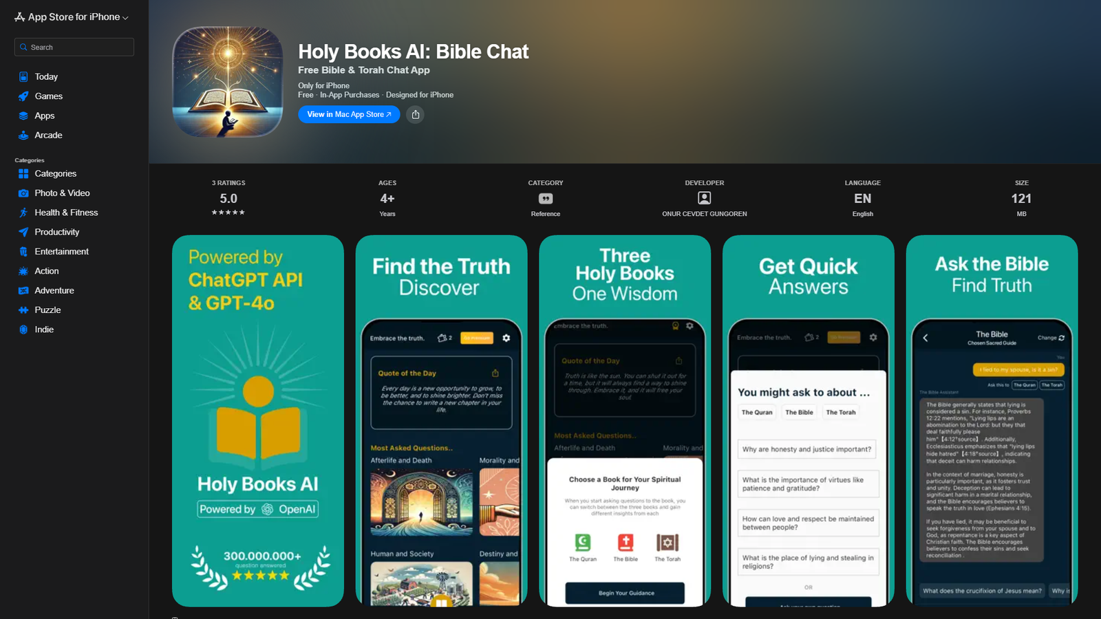 Holy Books AI Bible Chat — интерфейс нейросети Holy Books AI Bible Chat — интерфейс нейросети