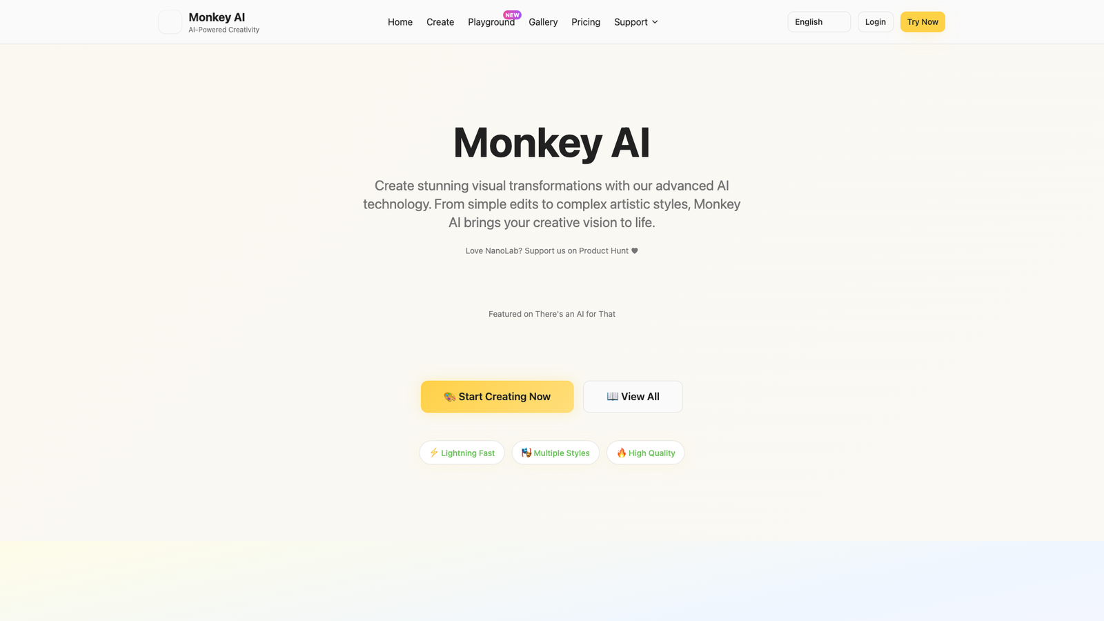 Monkey AI — интерфейс нейросети