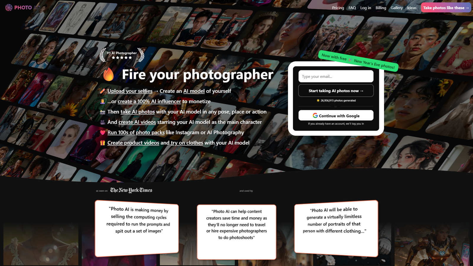 Photo AI — AI Photographer — интерфейс нейросети Photo AI — AI Photographer — интерфейс нейросети