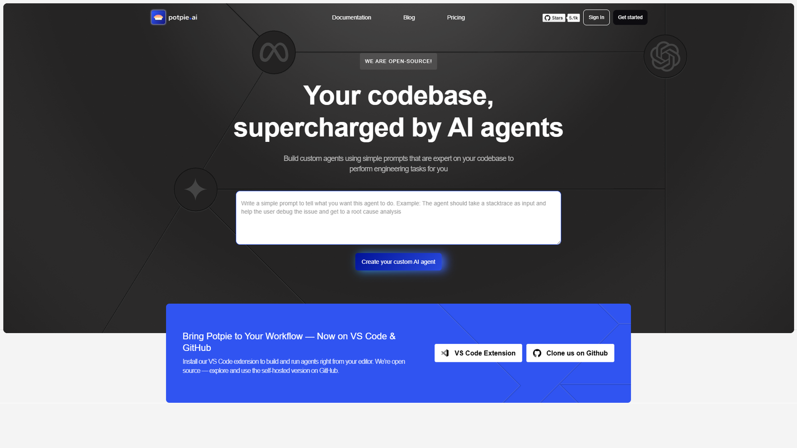 Potpie — интерфейс нейросети Potpie — интерфейс нейросети