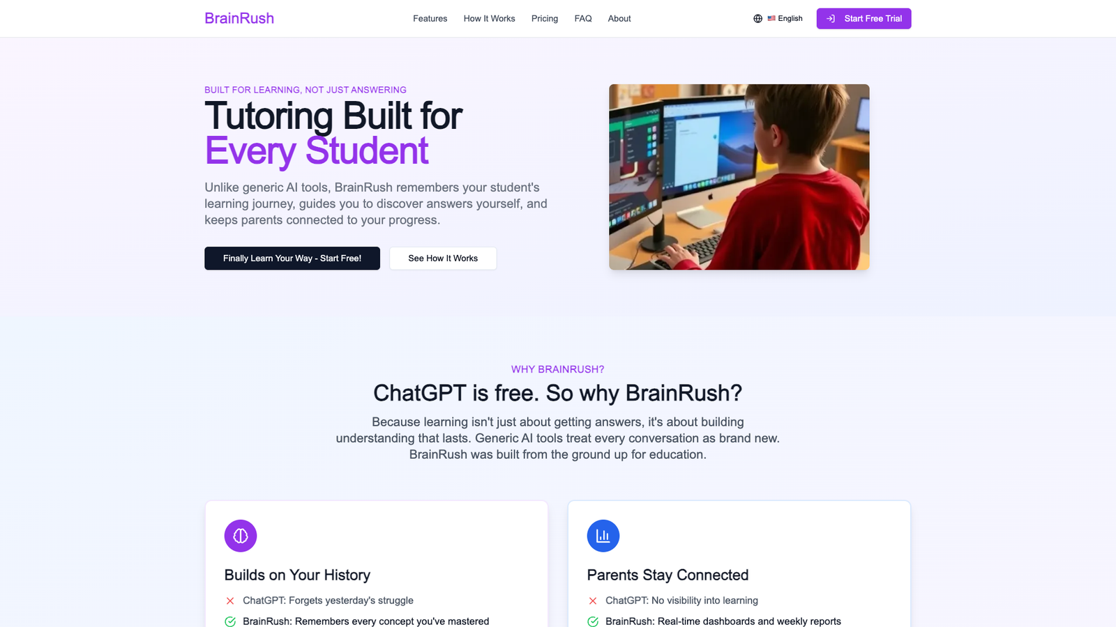 BrainRush — интерфейс нейросети