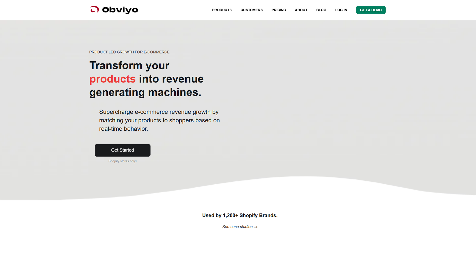 Obviyo — Product Led Growth for E-commerce — интерфейс нейросети Obviyo — Product Led Growth for E-commerce — интерфейс нейросети