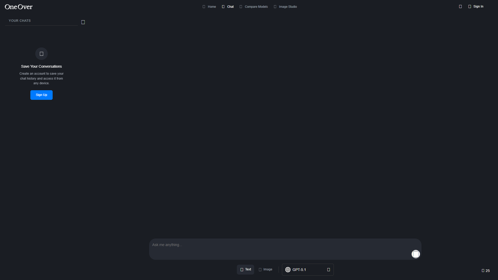OneOver — интерфейс нейросети OneOver — интерфейс нейросети