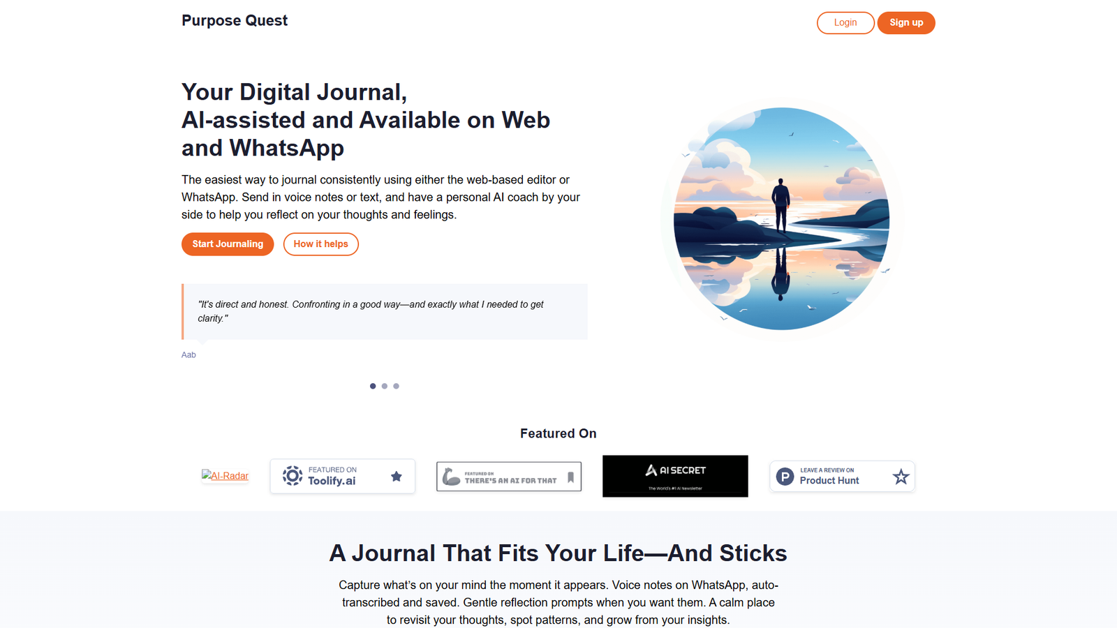 Purpose Quest — интерфейс нейросети Purpose Quest — интерфейс нейросети