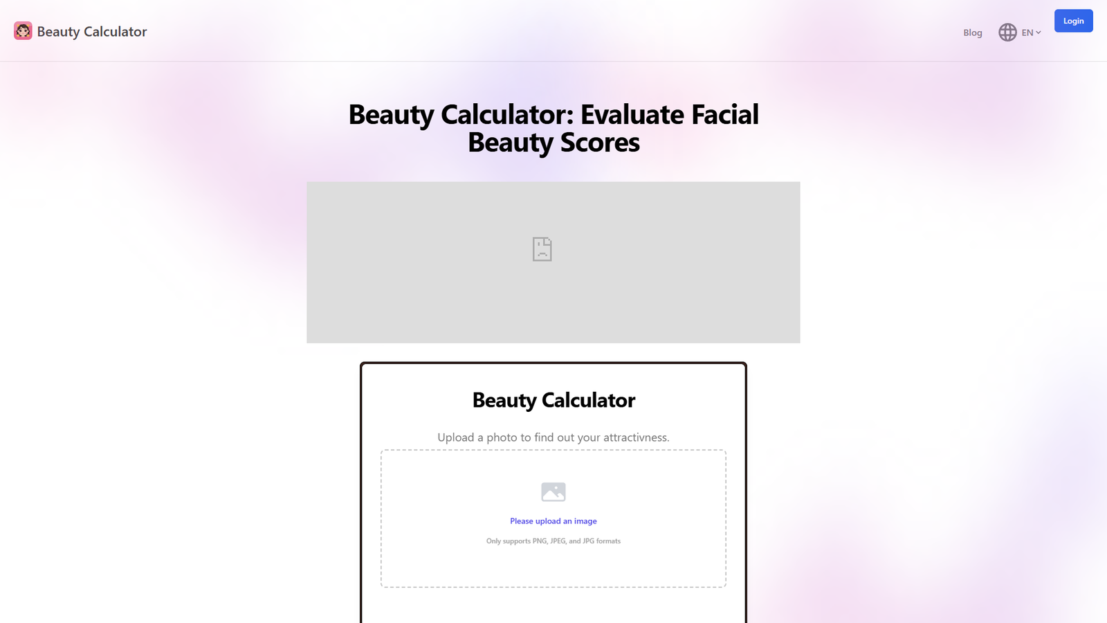 Beauty Calculator & Face Rater — интерфейс нейросети Beauty Calculator & Face Rater — интерфейс нейросети