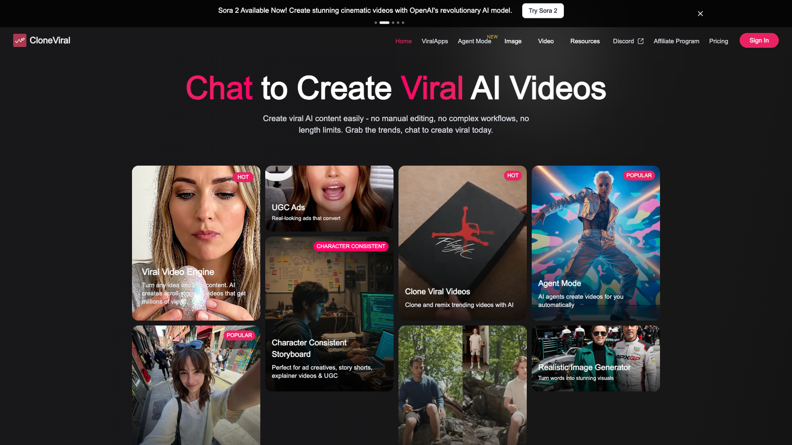 CloneViral — интерфейс нейросети CloneViral — интерфейс нейросети