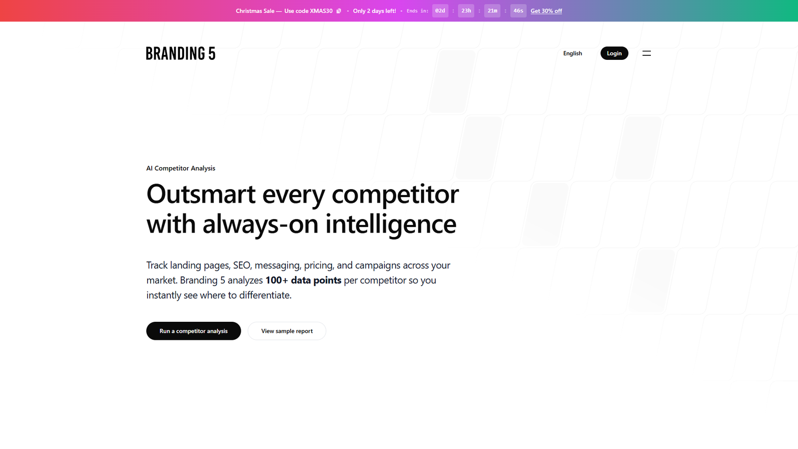 Branding 5 AI Competitor Analysis — интерфейс нейросети Branding 5 AI Competitor Analysis — интерфейс нейросети