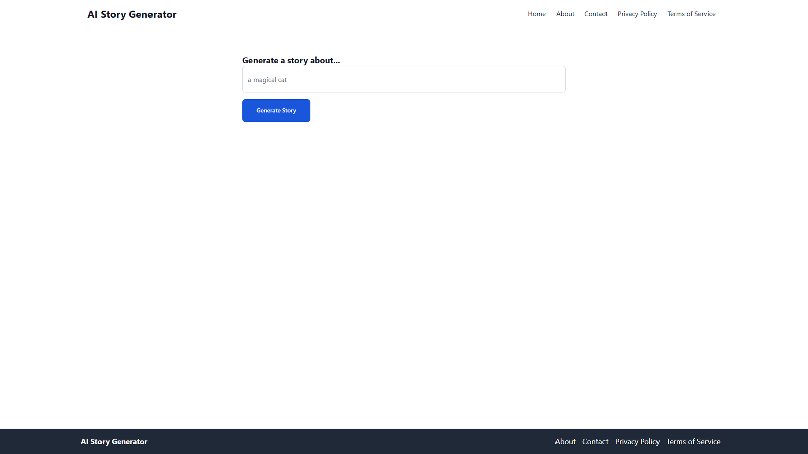 AI Story Generator — интерфейс нейросети AI Story Generator — интерфейс нейросети