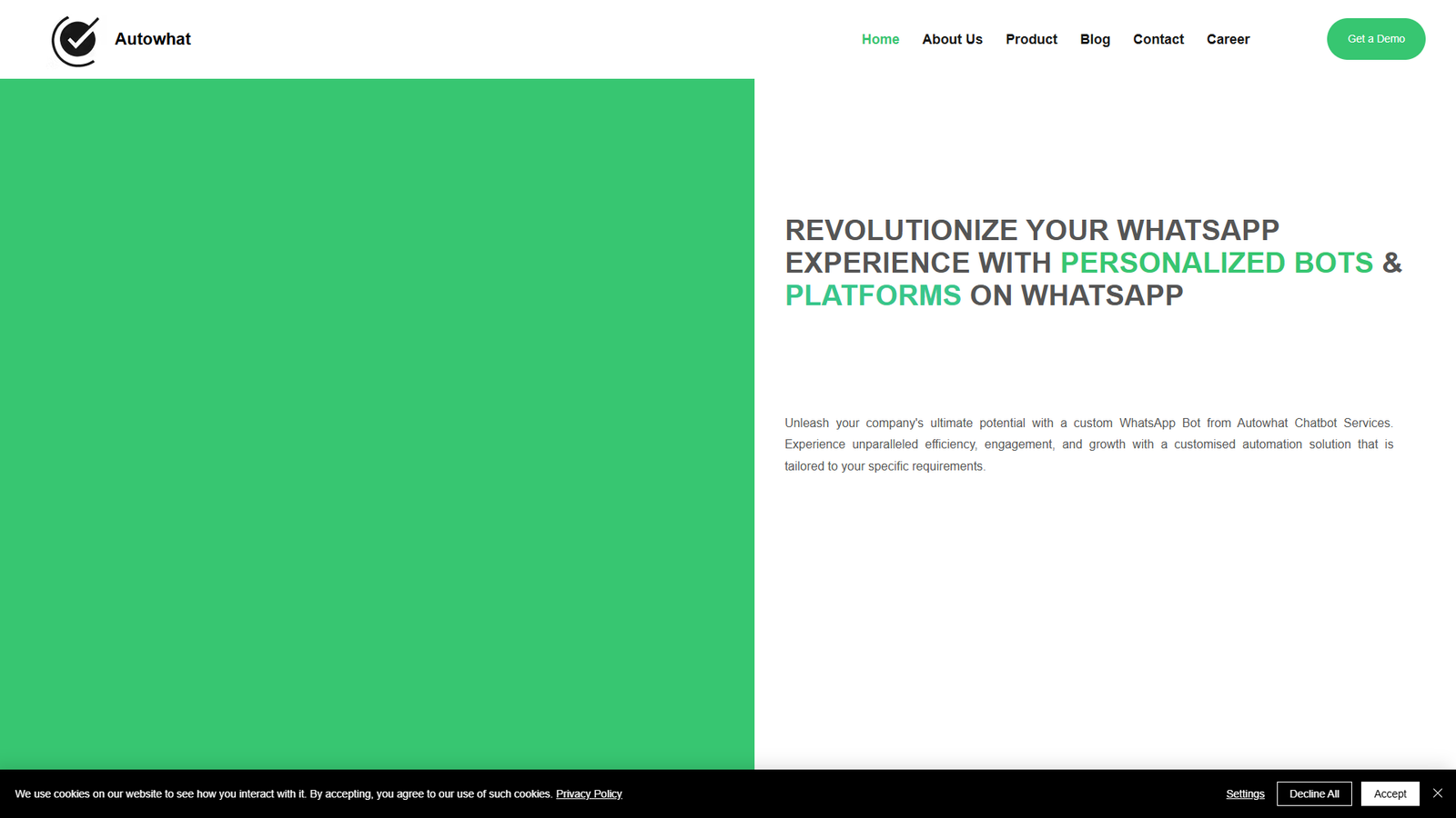 AutoWhat Chatbot Services — интерфейс нейросети AutoWhat Chatbot Services — интерфейс нейросети