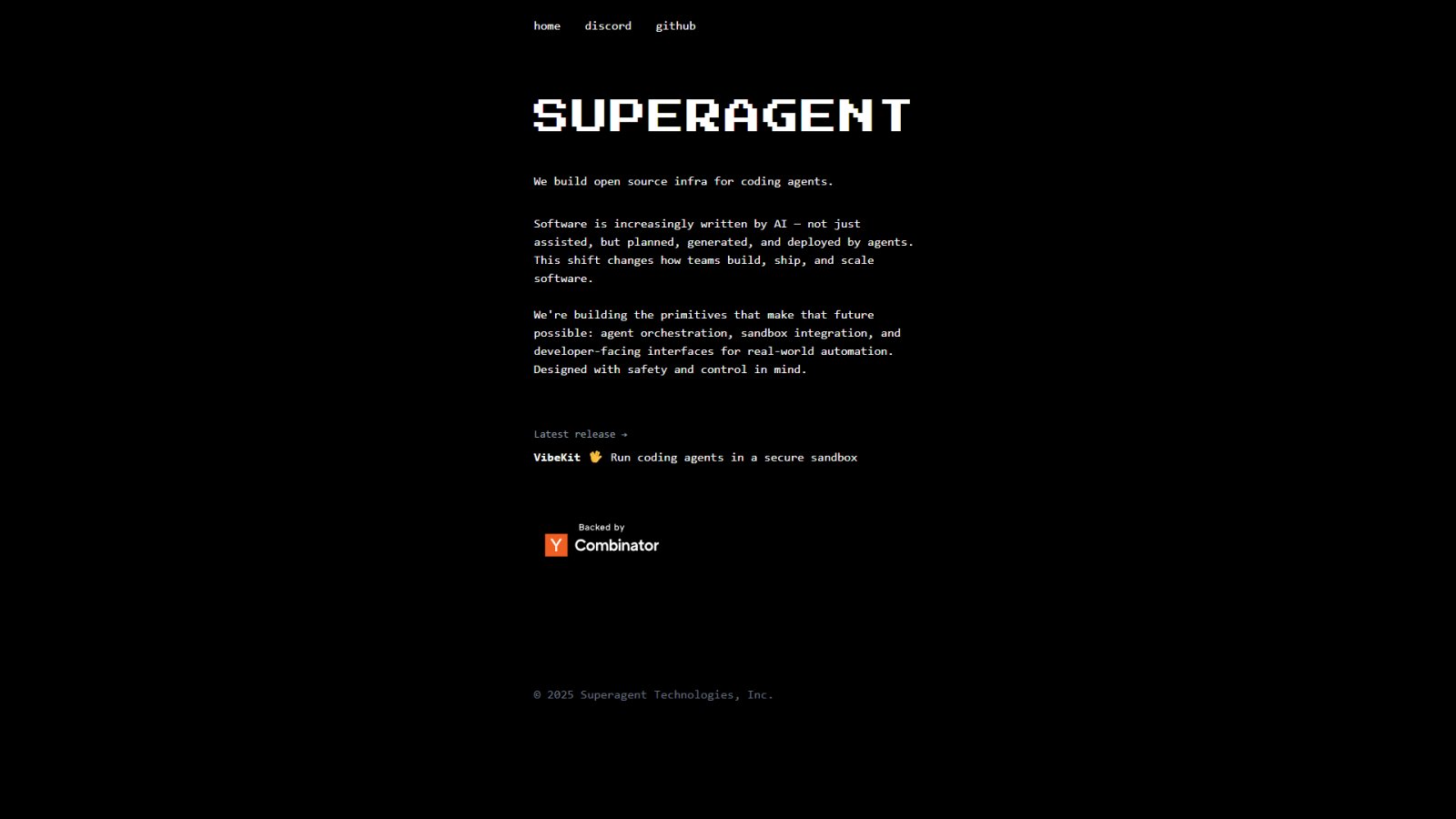 Superagent нейросеть Главная страница