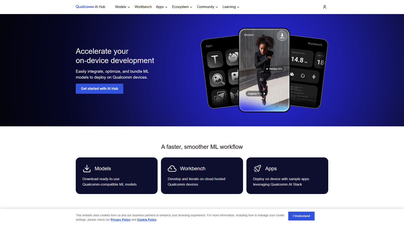 Qualcomm AI Hub — интерфейс нейросети Qualcomm AI Hub — интерфейс нейросети
