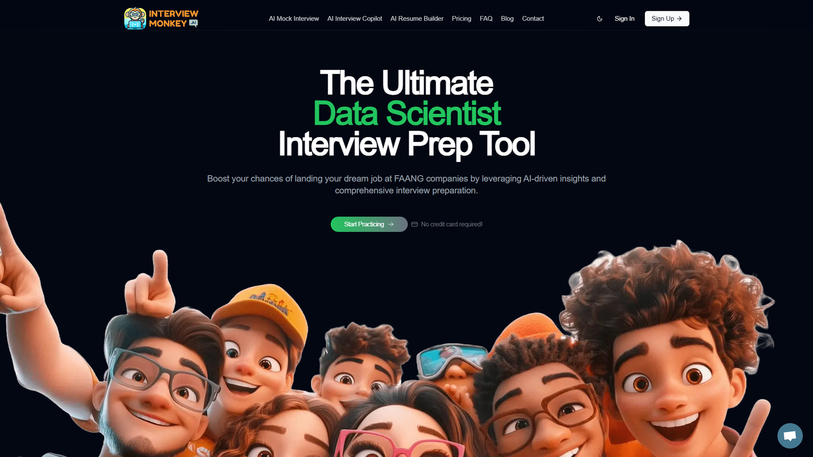 Interview Monkey AI — интерфейс нейросети Interview Monkey AI — интерфейс нейросети