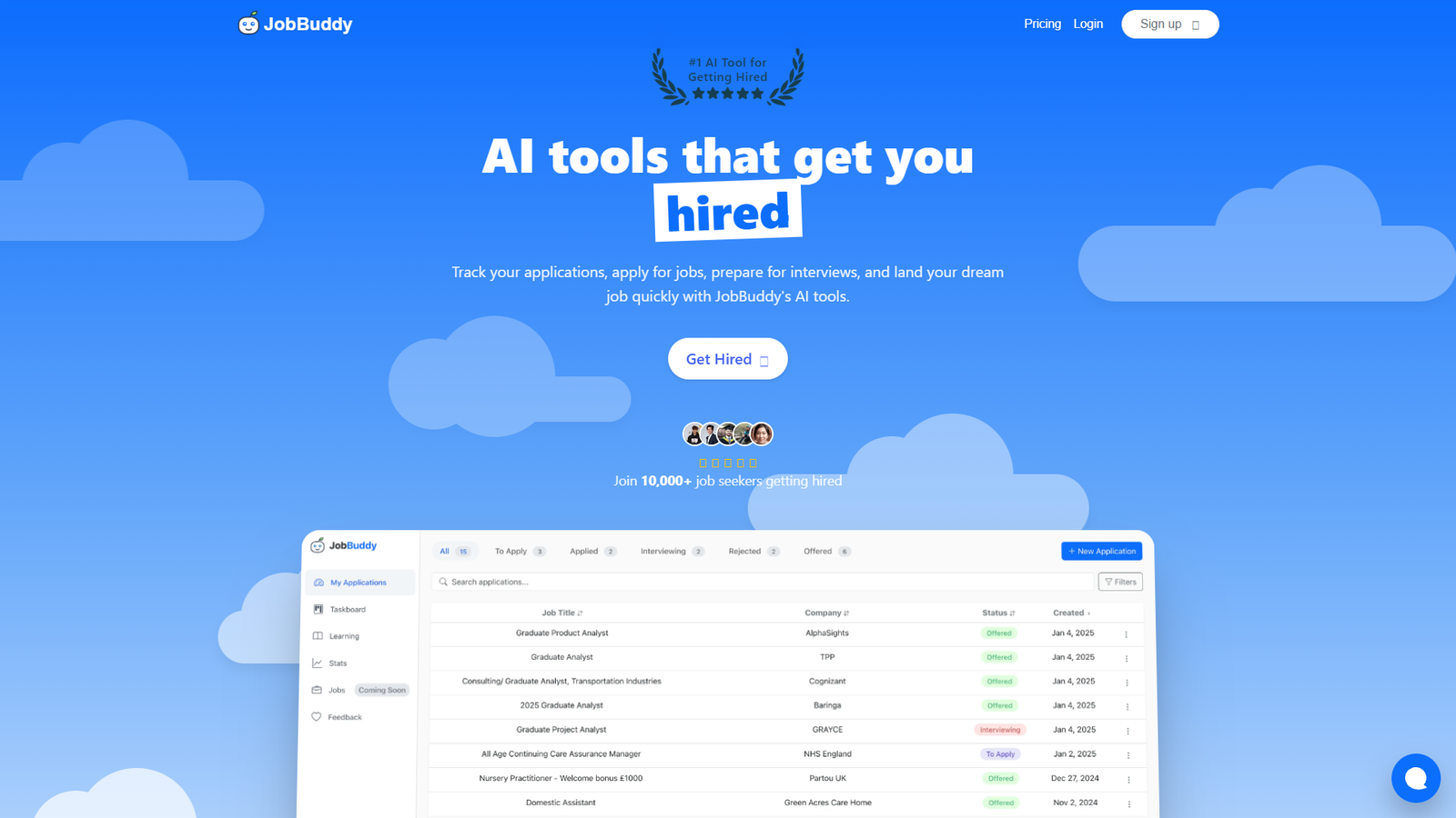 JobBuddy — интерфейс нейросети JobBuddy — интерфейс нейросети