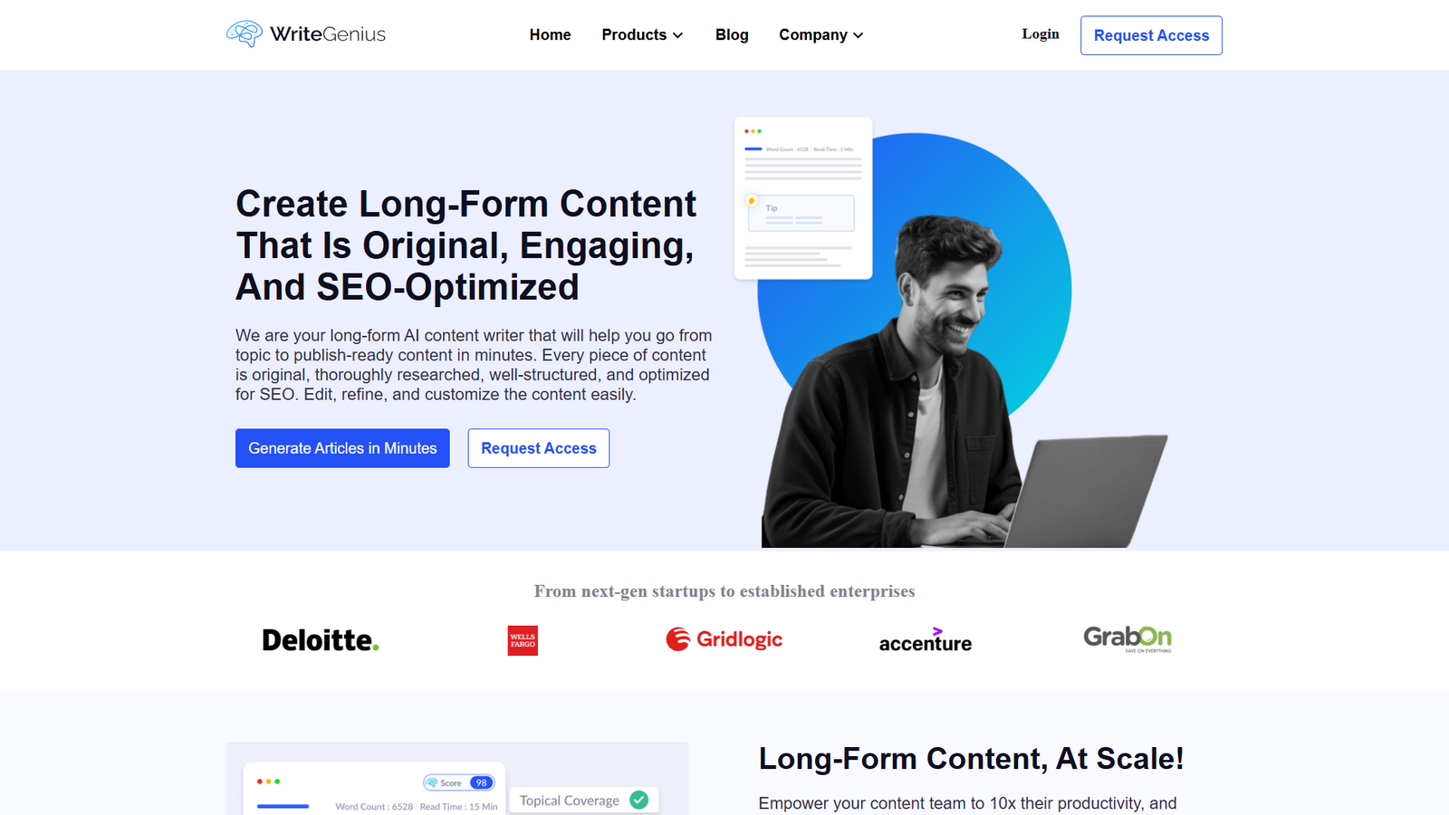 WriteGenius — интерфейс нейросети WriteGenius — интерфейс нейросети