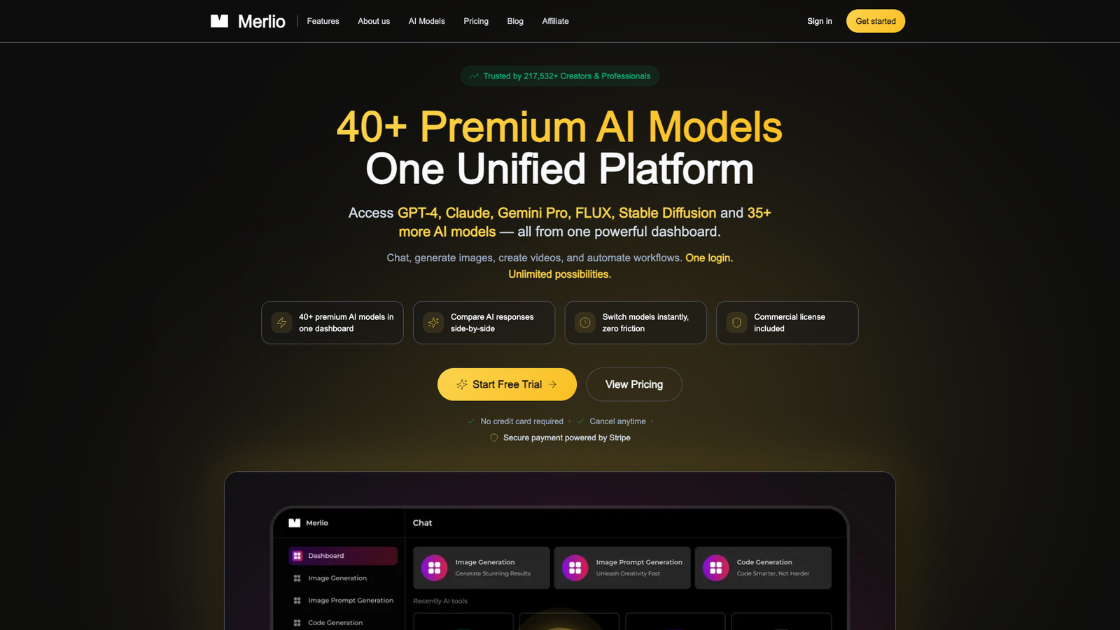 Merlio — интерфейс нейросети Merlio — интерфейс нейросети