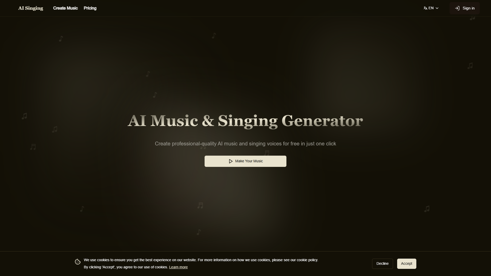 AI Singing — интерфейс нейросети AI Singing — интерфейс нейросети