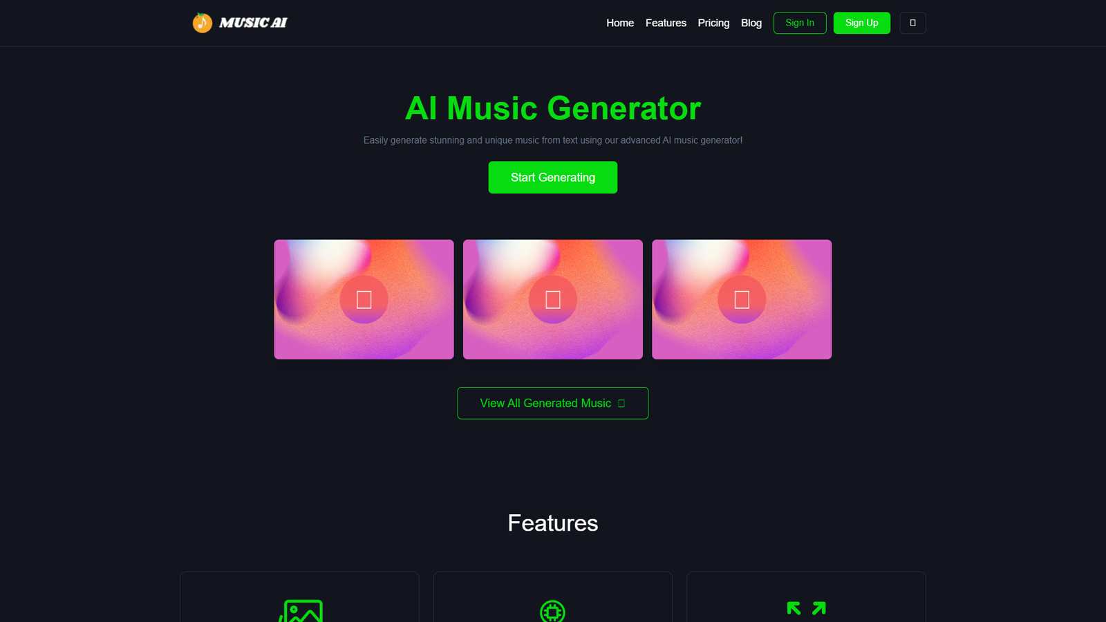Music AI — интерфейс нейросети Music AI — интерфейс нейросети