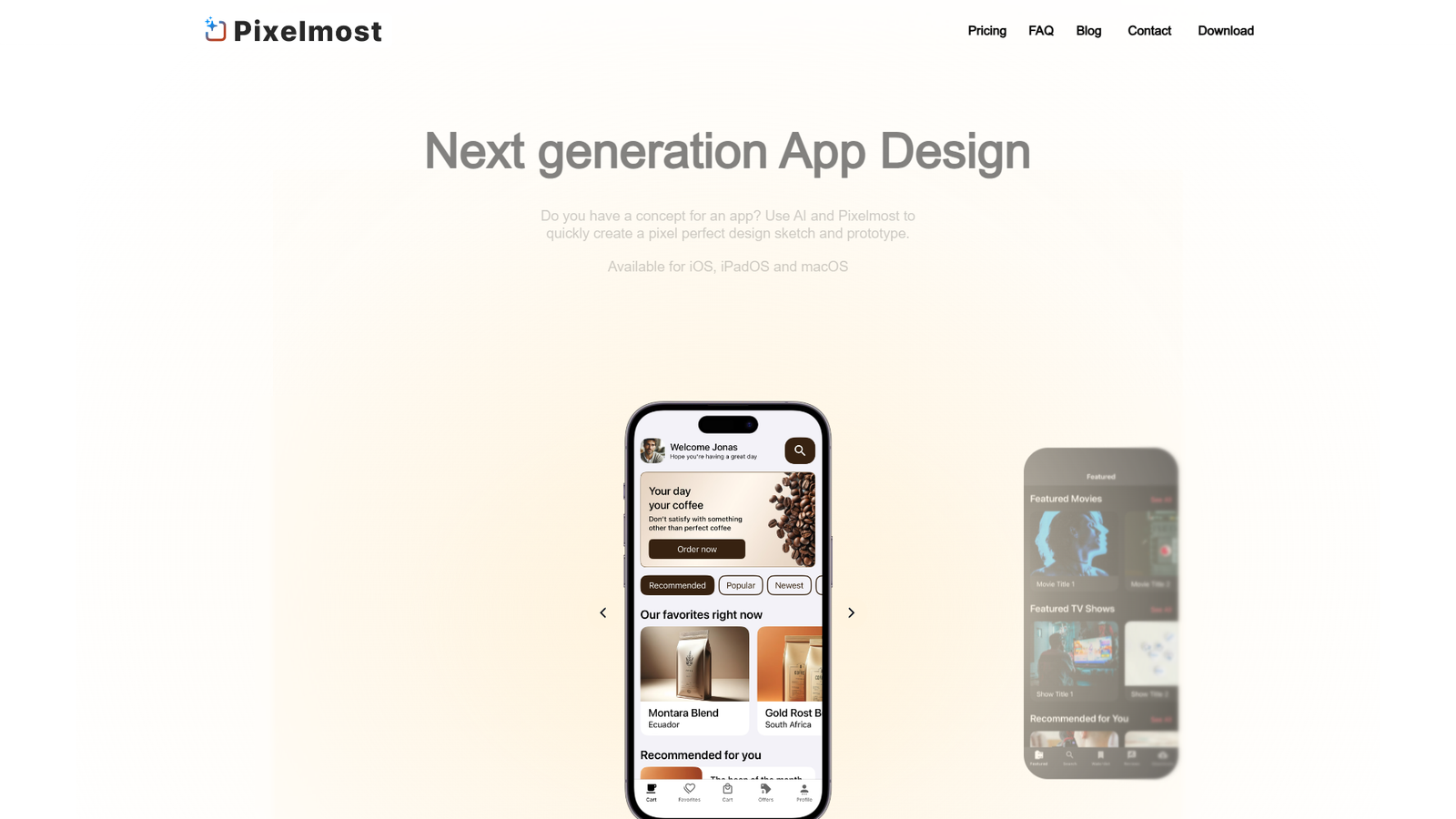 Pixelmost — AI App Design — интерфейс нейросети Pixelmost — AI App Design — интерфейс нейросети