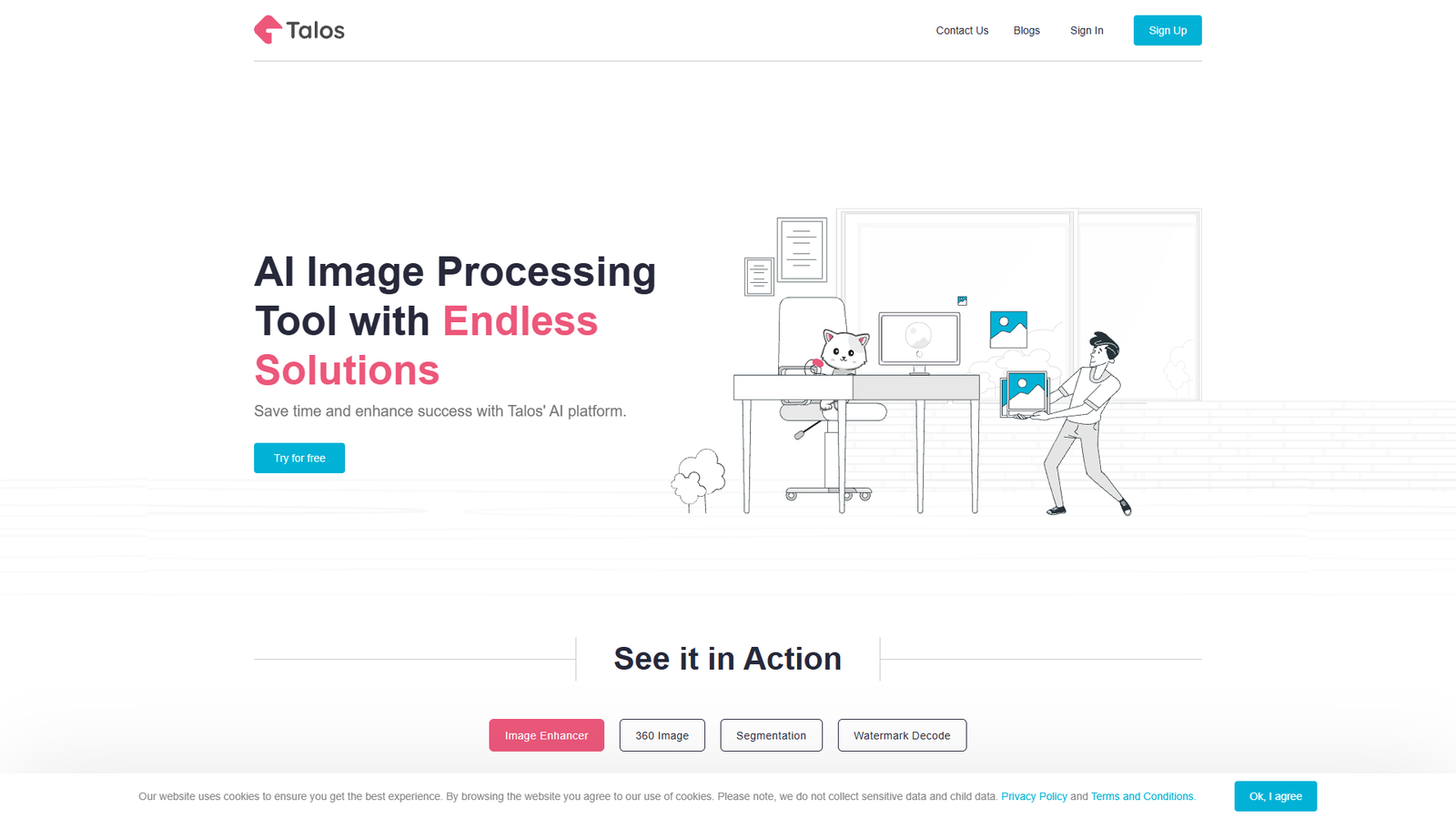 Talos AI Platform — интерфейс нейросети Talos AI Platform — интерфейс нейросети