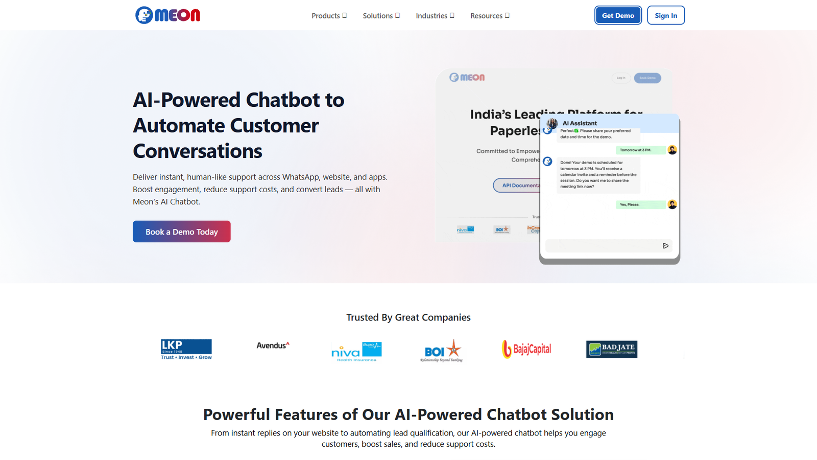 Meon AI Chatbot — интерфейс нейросети Meon AI Chatbot — интерфейс нейросети